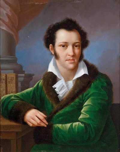 Portrait of Count Fyodor Ivanovich Tolstoy 1782-1846, known as the American, 1812 by Jozef Oleszkiewicz