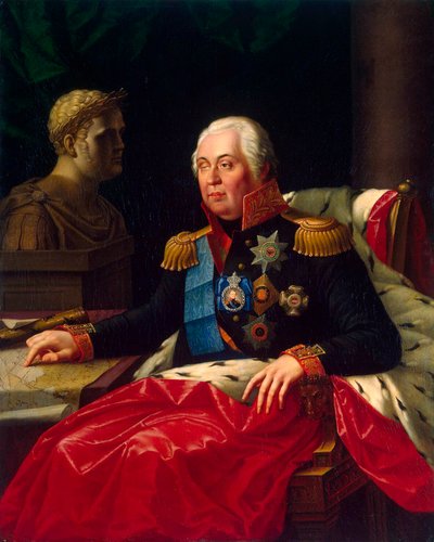 Portrait of Field Marshal Prince Mikhail Kutuzov by Jozef Oleszkiewicz