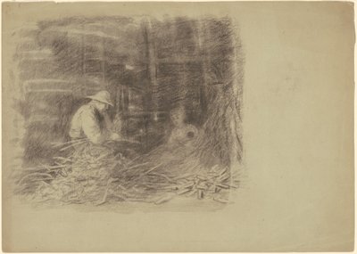 Farmers Shucking Corn by Jr. Enoch Wood Perry