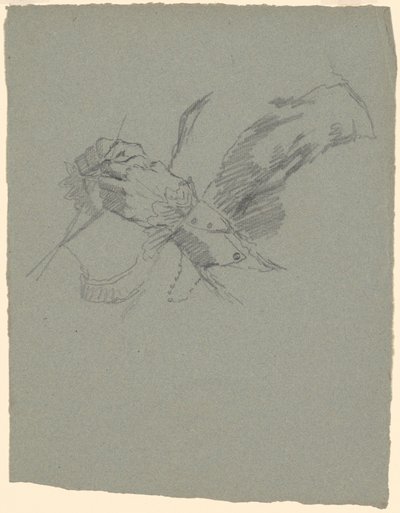 Study of Hands Knitting by Jr. Enoch Wood Perry