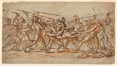 The Battle for the Corpse of Patroclus by Jérôme Martin Langlois