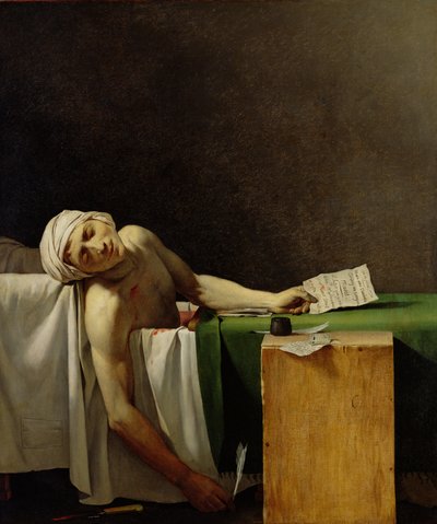 The Death of Marat, after the original by Jacques-Louis David by Jérôme Martin Langlois