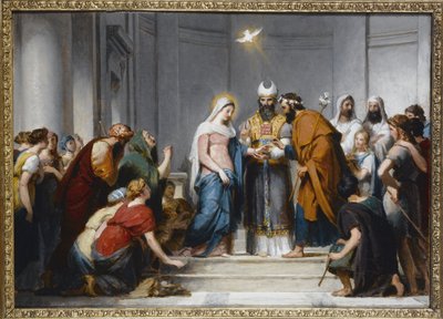 The Marriage of the Virgin. Study for the Composition of the Church of Notre-Dame-de-Lorette, circa 1833 by Jérôme Martin Langlois