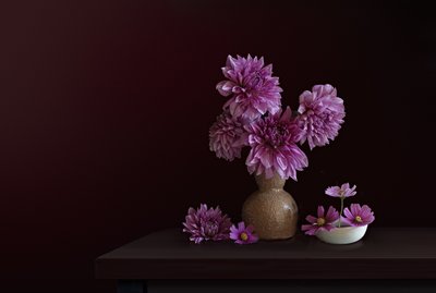 Moody Dahlia Bouquet by Juan Antonio Palacios