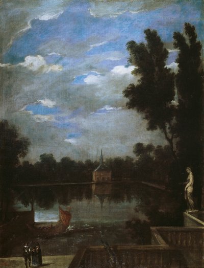 Grand Pond of the Buen Retiro by Juan Bautista Martinez Del Mazo