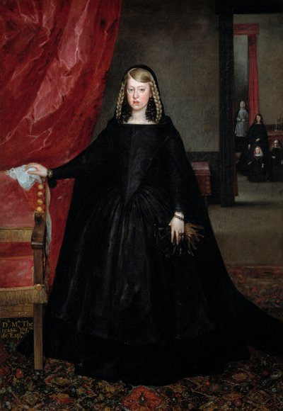 Portrait of the Infanta Margaret Theresa (1651-1673) by Juan Bautista Martinez Del Mazo