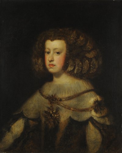 Portrait of the Infanta Maria Teresa of Spain by Juan Bautista Martinez Del Mazo