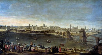 View of the City of Zaragoza in 1646 by Juan Bautista Martinez Del Mazo