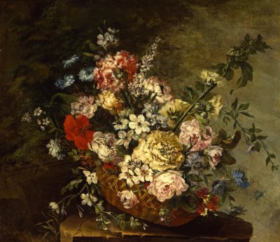 Still Life with Flowers in a Basket, c.1780-1790 by Juan Bautista Romero