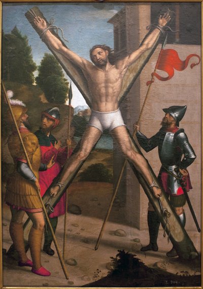 The Martyr of Saint Andrew by Juan Correa de Vivar