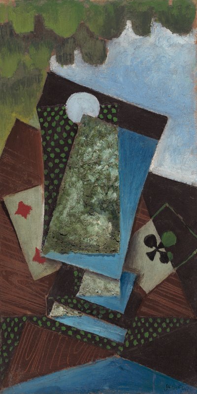 Ace of Clubs and Four of Diamonds, 1915 by Juan Gris