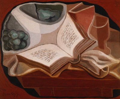 Book and Fruit Bowl by Juan Gris