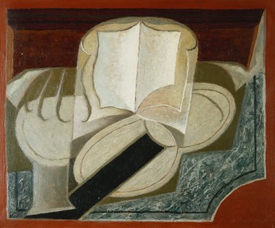 Books and Guitar by Juan Gris