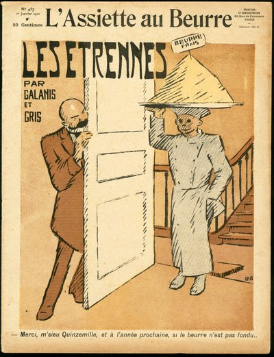 Cover of The Butter Plate, number 457, Satirical in Colors by Juan Gris