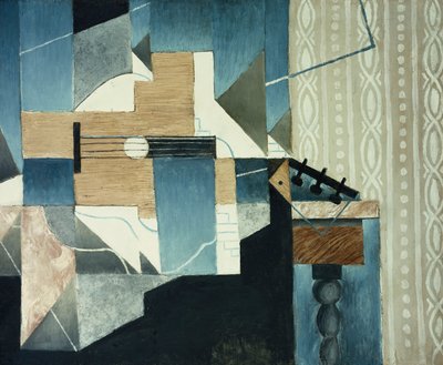 Guitar on Table by Juan Gris