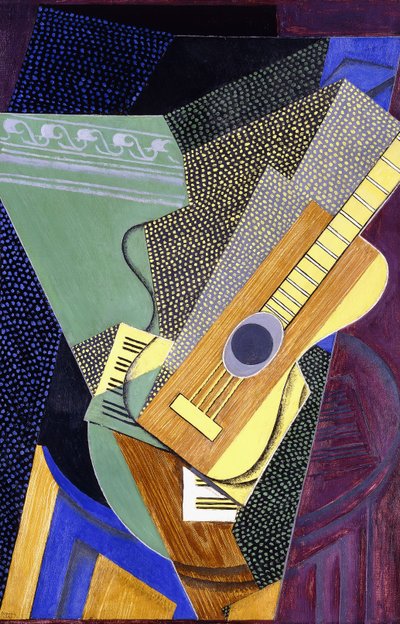 Guitar on a Table by Juan Gris