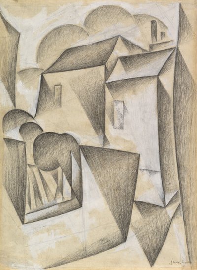 Houses in Paris, Place Ravignan by Juan Gris