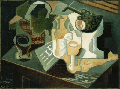 The Table in Front of the Building by Juan Gris