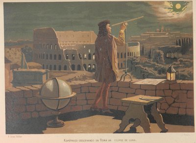 Copernicus in Rome. From: La ciencia y sus hombres by Juan Planella y Rodríguez