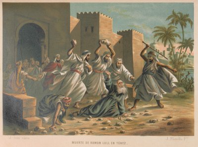 Death of Ramon Llull by Juan Planella y Rodríguez