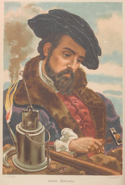 Georgius Agricola. From: La ciencia y sus hombres by Juan Planella y Rodríguez
