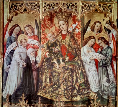 Altarpiece of St. Ursula: Virgin and Child with Saints and Angels by Juan Rexach or Reixach