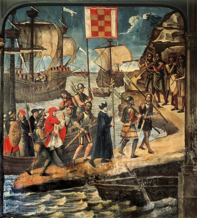 Cardinal Cisneros Landing at Oran by Juan de Borgoña