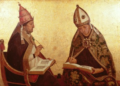 St. Gregory and St. Augustine, c.1510 by Juan de Borgoña