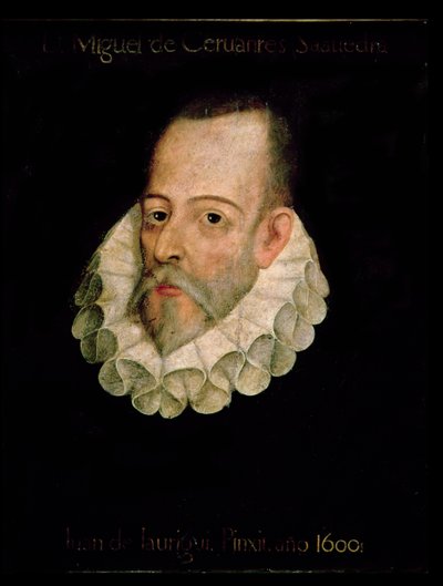 Portrait of Miguel de Cervantes y Saavedra (1547-1615) 1600 by Juan de Jauregui y Aguilar