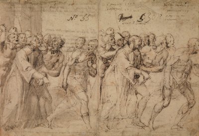 Study for Saint Stephen Being Led to His Martyrdom, 1566 by Juan de Juanes Juan de Juanes