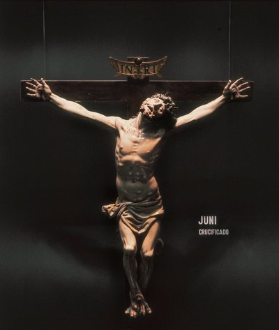 Crucifixion. Sculpture by Juan de Juni (1507-1577). Sculpture on Wood by Juan de Juni