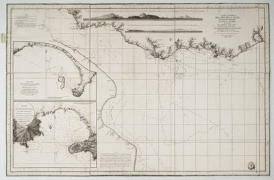 Chart of South America and the Atlantic Coast by Juan de Langara