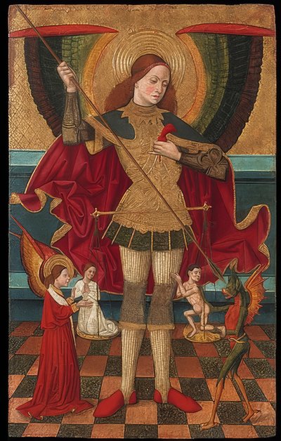 The Archangel Michael Weighs the Souls of the Dead by Juan de la Abadía
