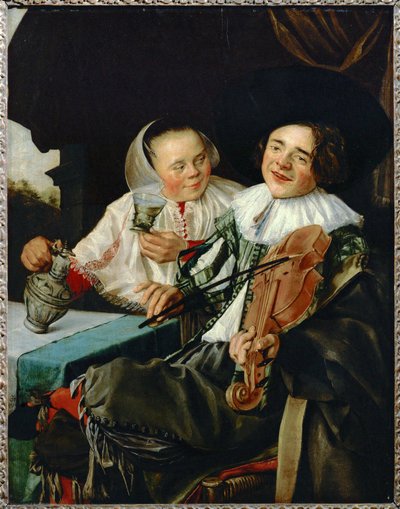 The Merry Company by Judith (attr. to) Leyster
