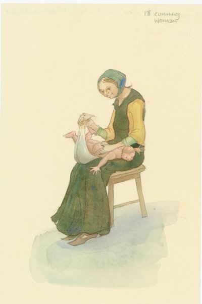 A medieval cunning woman, also known as a wise woman, 2004 by Judith Dobie