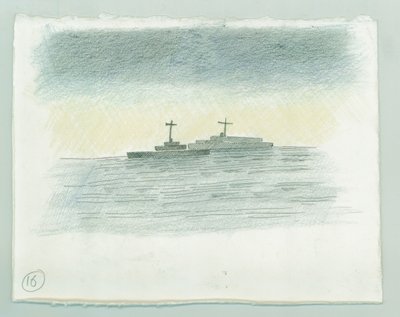German naval bombardment of Scarborough, North Yorkshire by Judith Dobie