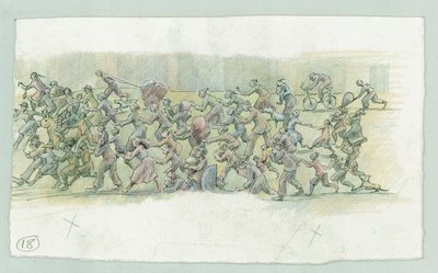 German Naval Bombardment of Scarborough, North Yorkshire by Judith Dobie