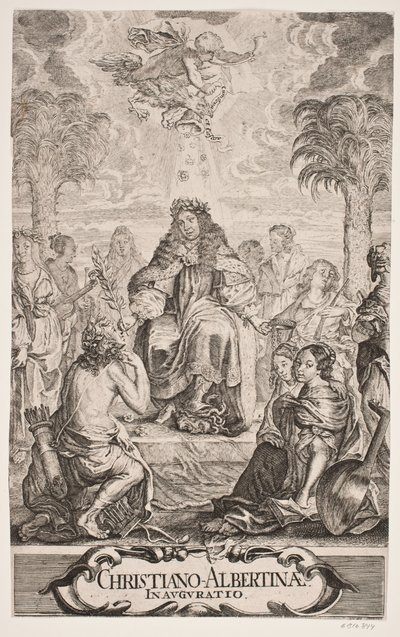 Duke Christian Albrecht Honored by Apollo and the Nine Muses by Jürgen Ovens