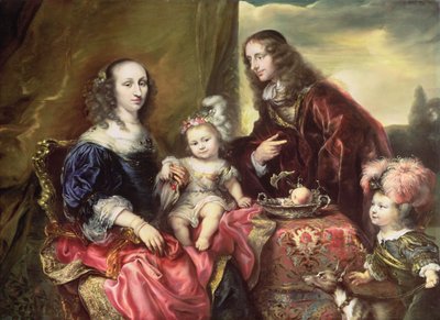 Portrait of a family (said to be that of Colonel John Hutchinson, 1659) by Jürgen Ovens