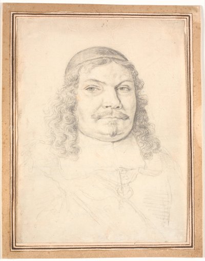 Portrait of the Holstein-Gottorp Chancellor Johan Adolph Kielman von Kielmanseck (1612-1676). Bust Facing Right by Jürgen Ovens