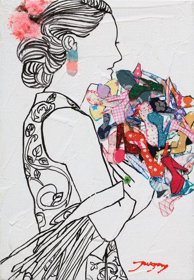 Chic Woman Shoe Bouquet by Jukyong Park