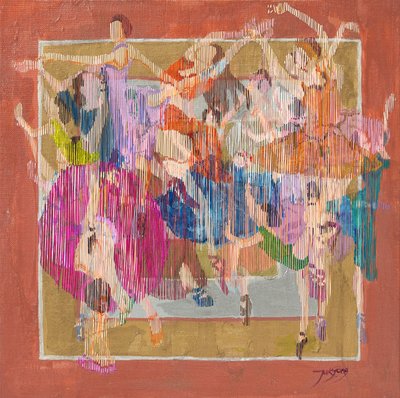 Colorful Dancers in Motion by Jukyong Park