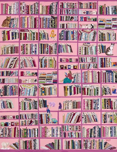 Cozy Pink Library by Jukyong Park