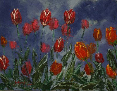 Dramatic Spring Tulips by Jukyong Park