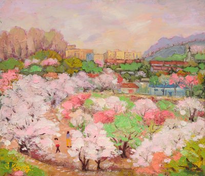 Spring Blossom Cityscape by Jukyong Park