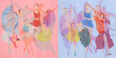Vibrant Dance Figures by Jukyong Park