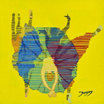 Vibrant Dancing Figures by Jukyong Park