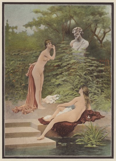 Mockery, Women Bathing by Jules (after) Scalbert