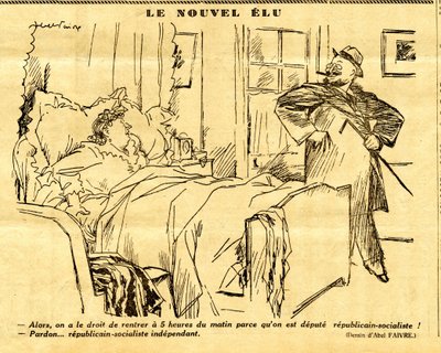 Candide, Satirical in B & W by Jules Abel Faivre