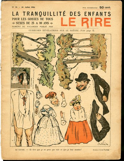 Cover of The Laughter, number 78, Satirical in Colors by Jules Abel Faivre